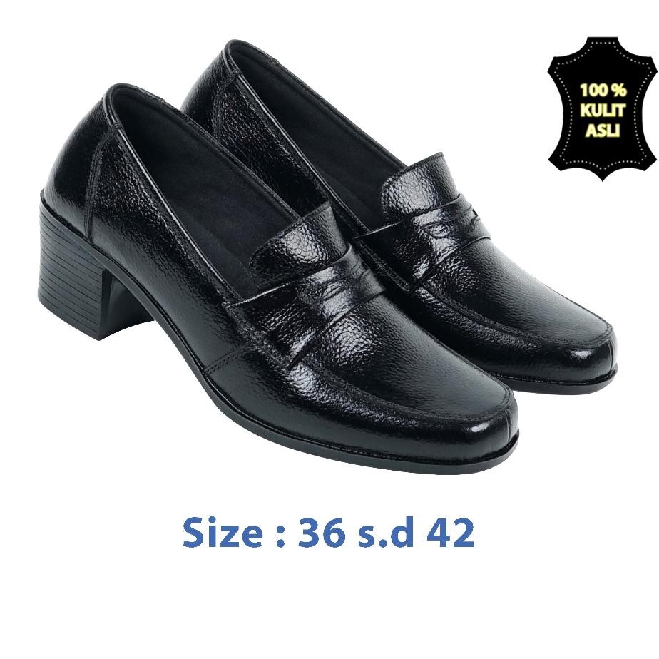 Zeintin Sepatu Pantofel Wanita Sepatu Formal Wanita Zeintin Bahan Kulit Bj