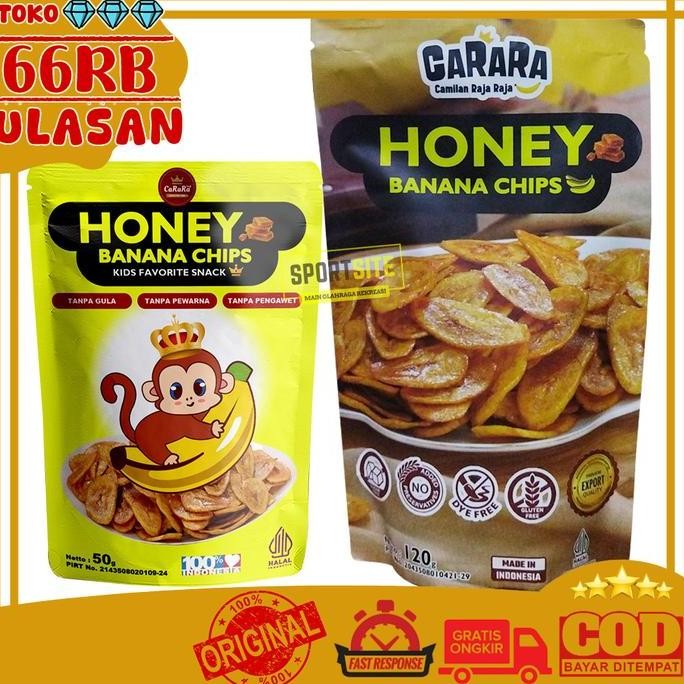 

Honey Banana Chips CaRaRa Keripik Pisang Madu Snacks Camilan Raja Raja Makanan Ringan Cemilan Snack Kripik Chip Food