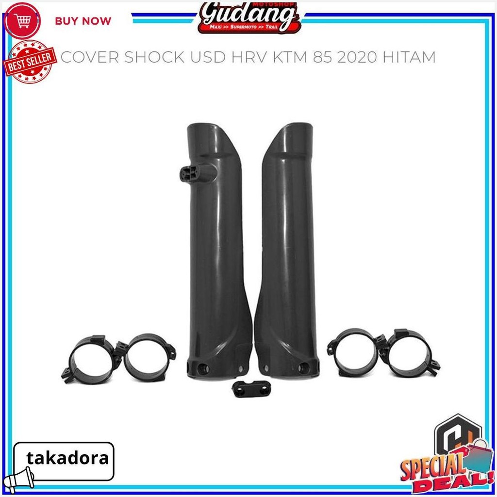 Cover Shock Tutup Pelindung Shock Depan Usd Ktm 85 2020 Harvy Mx Hitam Orange Putih Original Produk