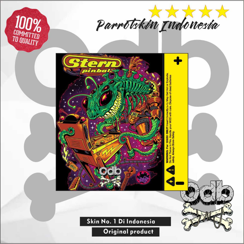 

[COD] Garskin Stiker Warp Baterai Stiker Wrap Odb Anime Mukay 18650 21700 Per Stern Monster Label Custom Presisi Terlaris