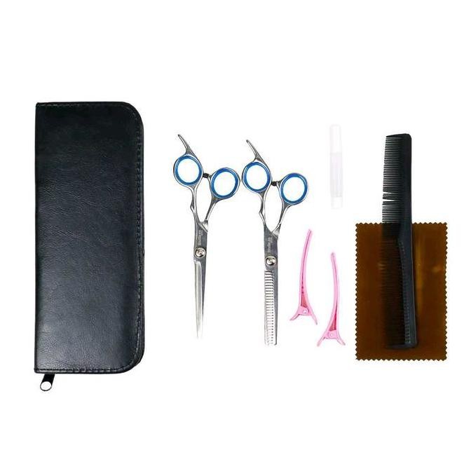 Promo Set Gunting Rambut Salon Barbershop Alat Potong Rambut satu Set COD