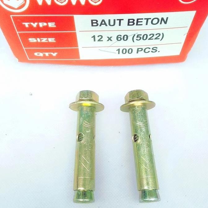 Dinabolt 12X60/Dinabolt Wowo 12X60/Baut Mur Tembok