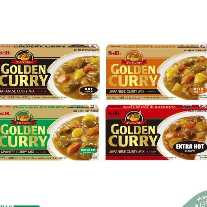 Sb Golden Curry Sauce 220Gr Japanese Curry Sauce Saus Kari Jepang