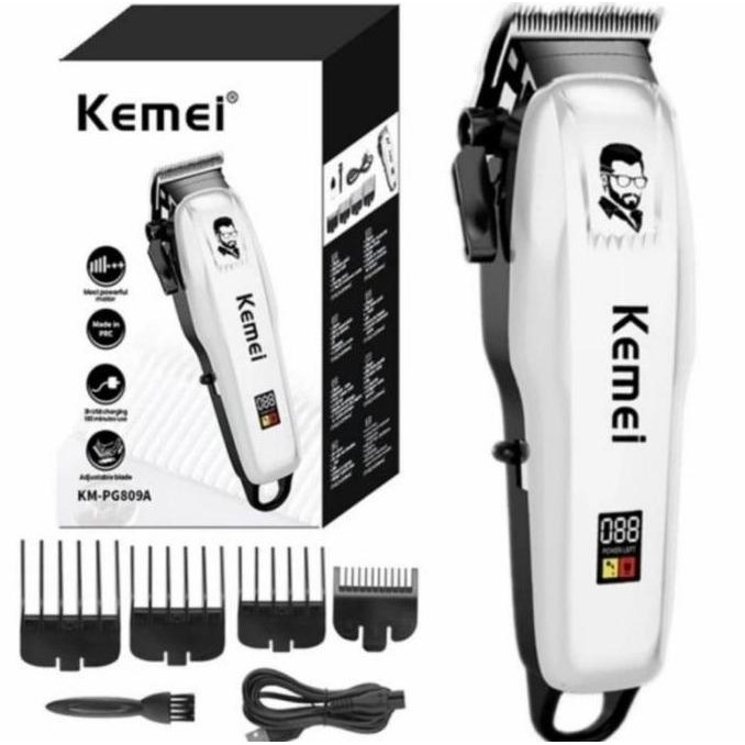 Promo Alat Cukur Rambut Elektrik Hair Clipper Kemei KM-PG809A Potong Rambut COD