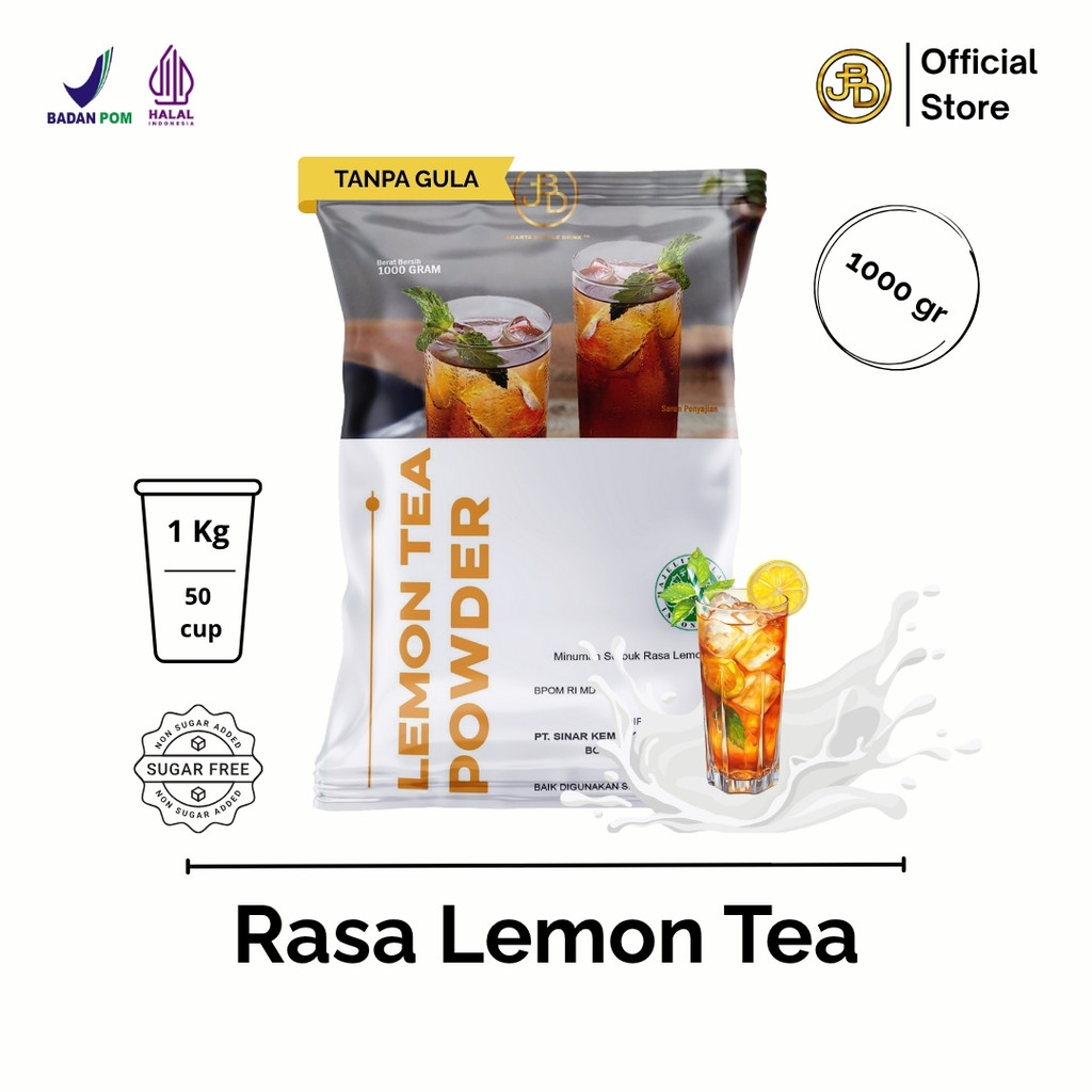 

Bubuk Minuman Premium LEMON TEA -Jakarta Bubble Drink | BPOM&HALAL
