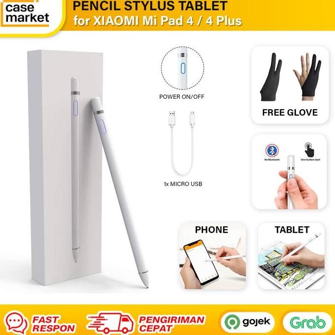 Xiaomi Mi Pad 4 4+ Plus Pencil Tablet Stylus Free Glove Pen Android