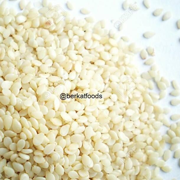 

~^~^~^] Biji Wijen Putih Segar / White Sesame Seed Fresh Import Super Berkat F