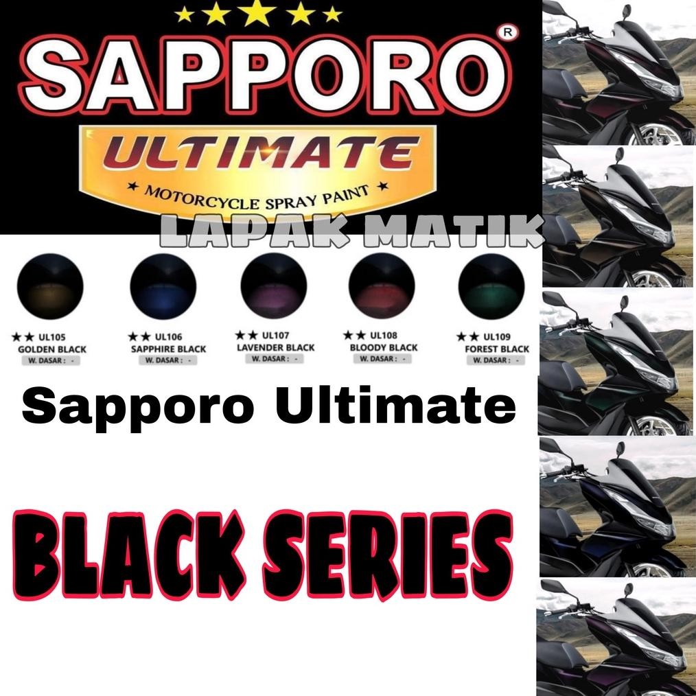 TERLARIS Sapporo Ultimate BLACK SERIES UL105 UL106 UL107 UL108 UL109 400ml Siap kirim