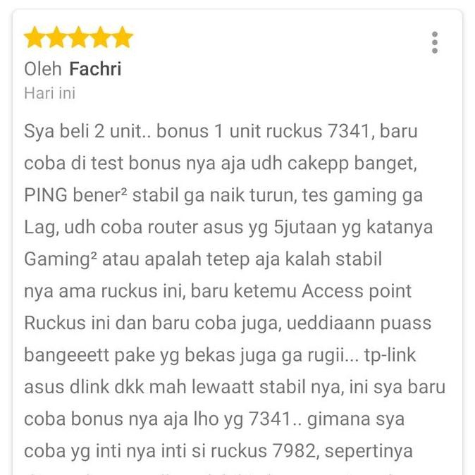 Ruckus 7982 New Unit - Wifi Router New Stok