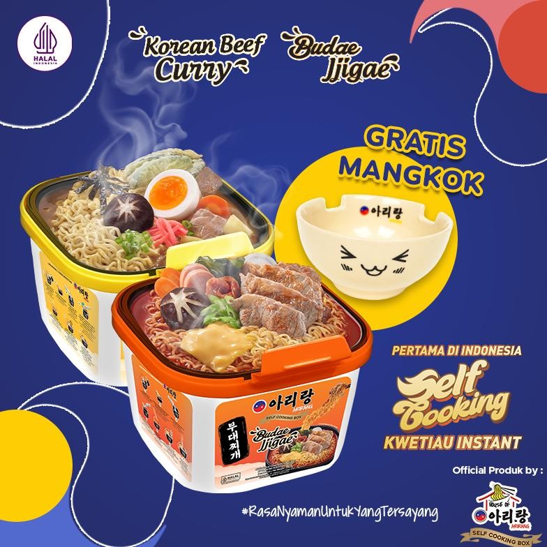 

Super Sale re-65 Arirang Self Cooking Box - Beef Curry + Arirang Self Cooking Box - Budae Jjigae Free Mangkok Viral Murah