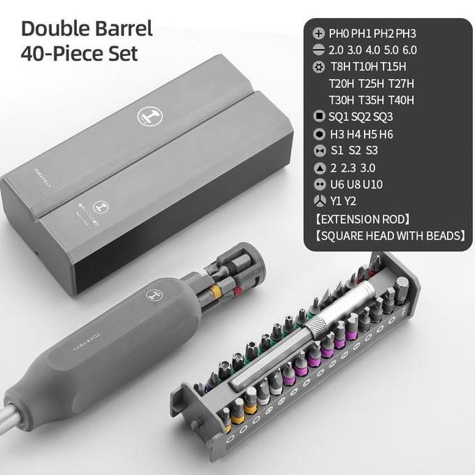 N Greener Tool Kit Screwdriver Set 44 In 1 - Obeng Service Hp Laptop Jam