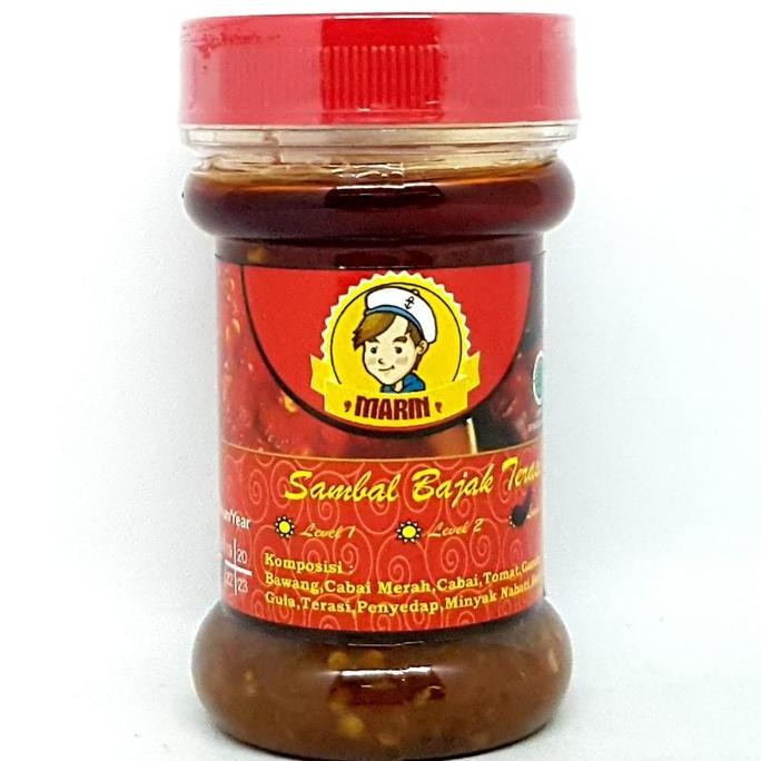 

~@~@~@~@] MARIN SAMBEL BAJAK TERASI 140gr | SAMBAL TRASI UDANG PEDAS PEDES ASLI