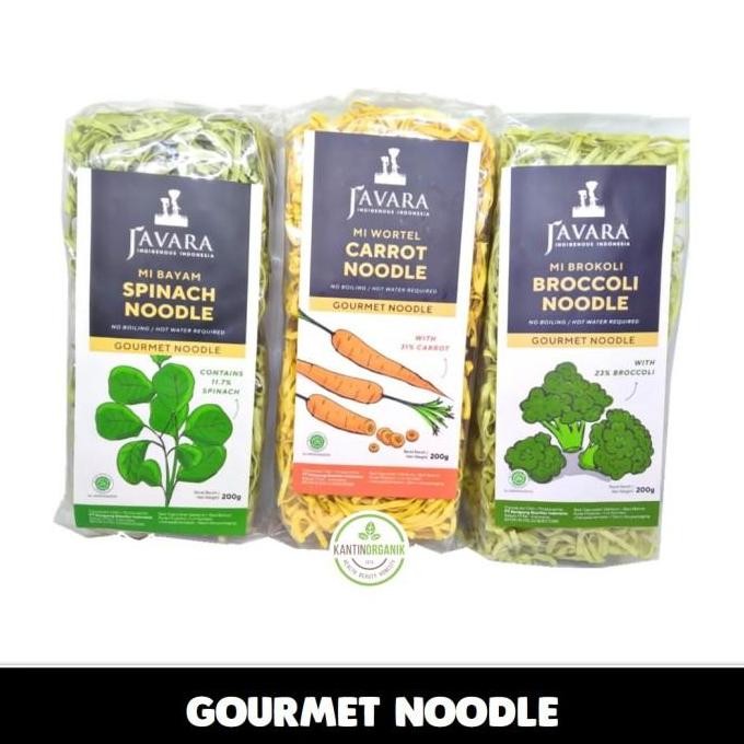 

(Expert) Mie Sayur Wortel - Bayam - Brokoli Gourmet Noodle Javara 200gr