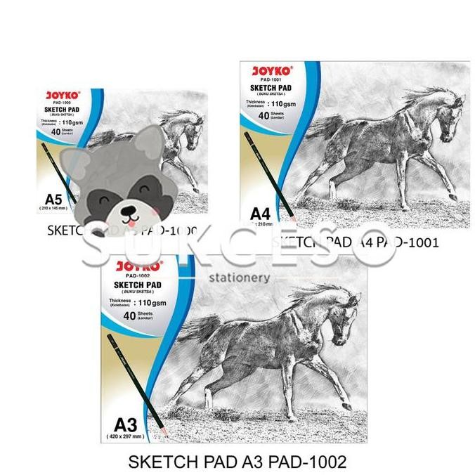 

Sale Joyko Sketch Pad A3,A4 & A5 / Buku Gambar Sketsa 110 Gsm 40 Sheets