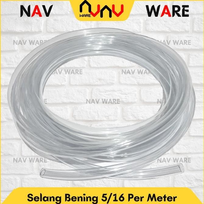 TERBARU - Selang Air 5/16 Bening Tebal Transparant Per Meter Waterpass Meteran
