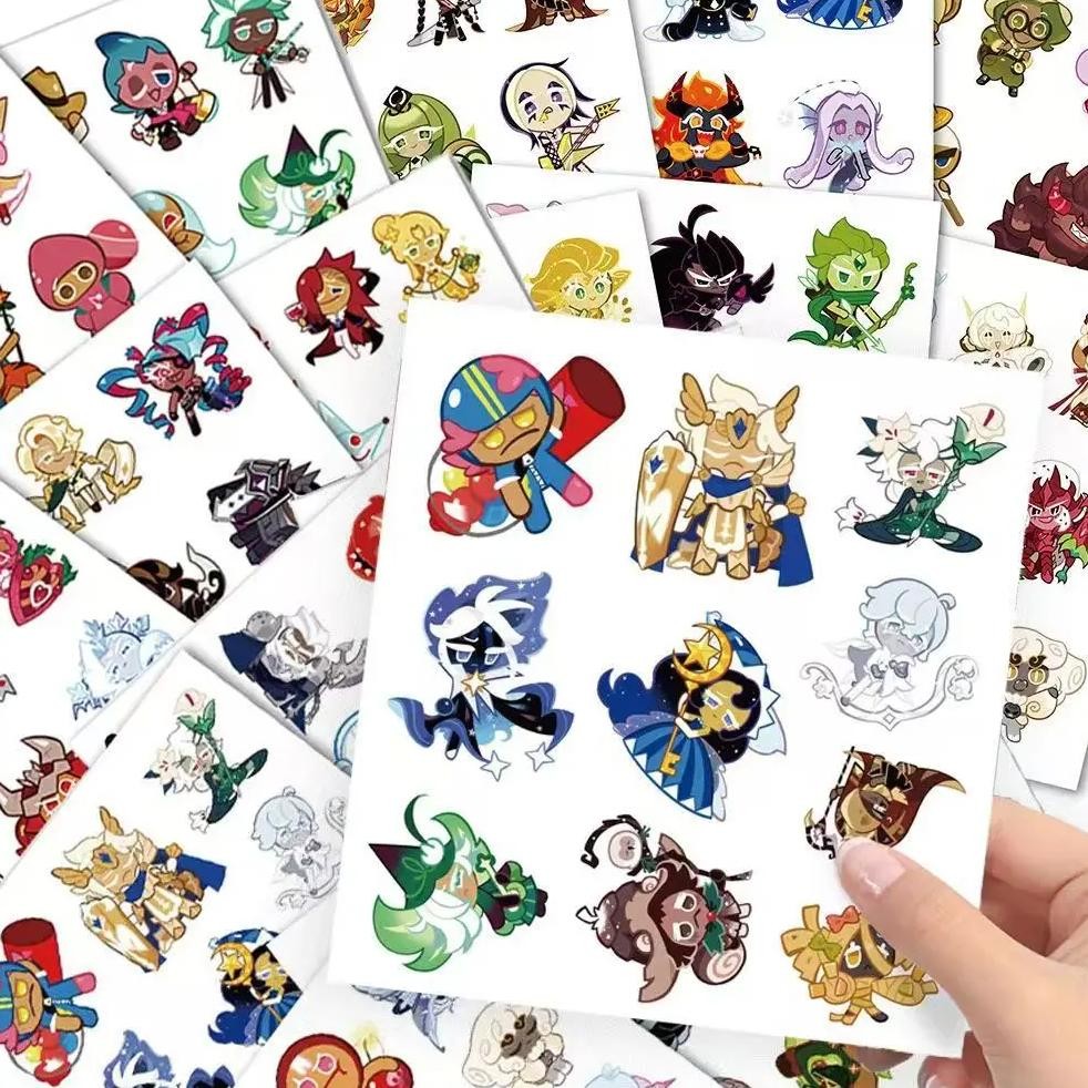 

300 Stickers Collection Of Cookie Run Kingdom Stickers Cute Diy Diary Laptop Skateboard Graffiti Decals Decoration Materials