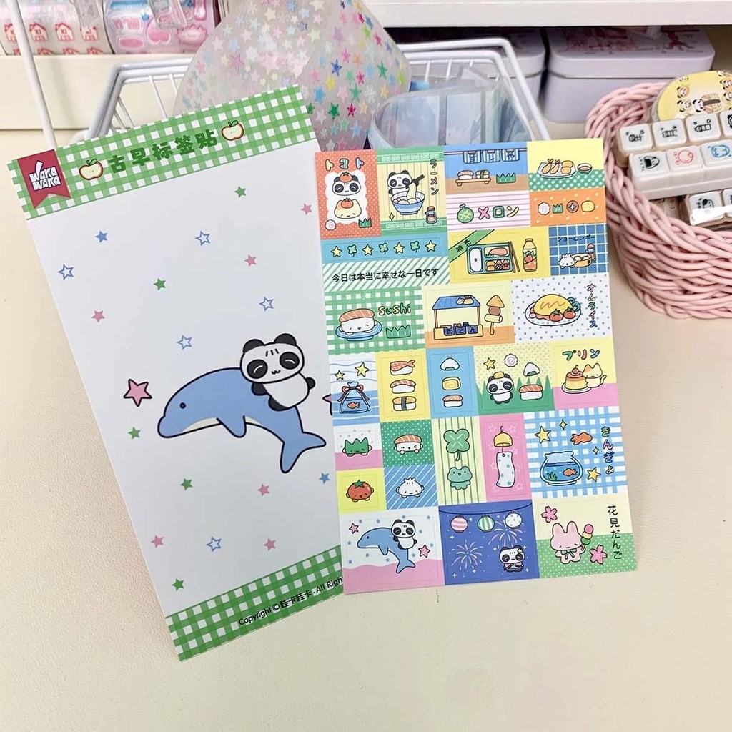 

6Pcs Kawaii Christmas Theme Stickers Scrapbooking Stickers Cute Deco Stickers For Diy Arts Crafts Album Journal Planner