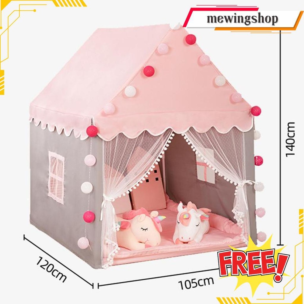 Tenda Anak-Anak Tenda Ulang Tahun Rumah Kecil Kastil Putri Tenda Dalam Ruangan Terlaris