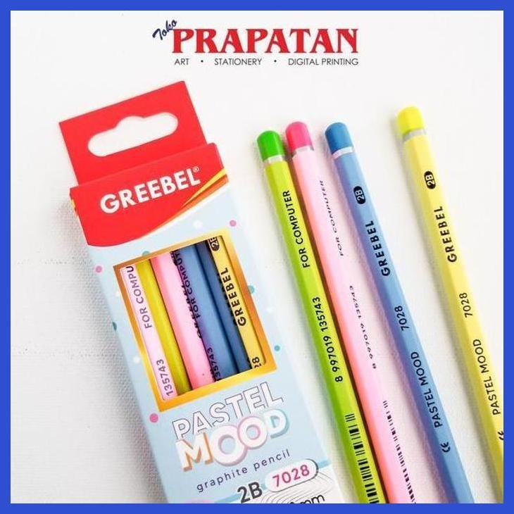 

( SEKOLAH / LUKIS ) DISCOUNT GREEBEL PASTEL MOOD GRAPHITE PENCIL 2B 7028 / PENSIL (SENI / MENGGAMBAR / ART / KERAJINAN ) PACKING AMAN