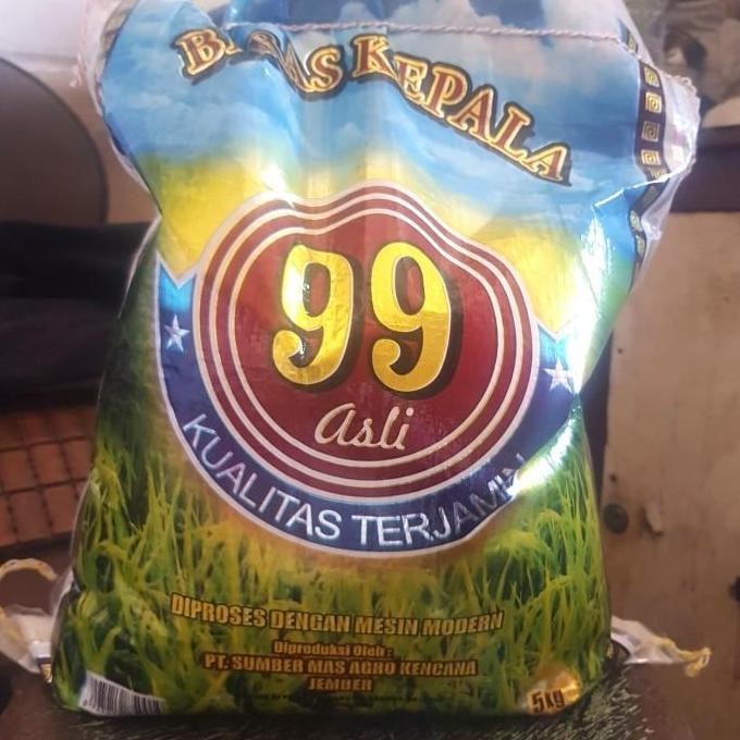 

(Expert) beras putih premium merk 99 5kg