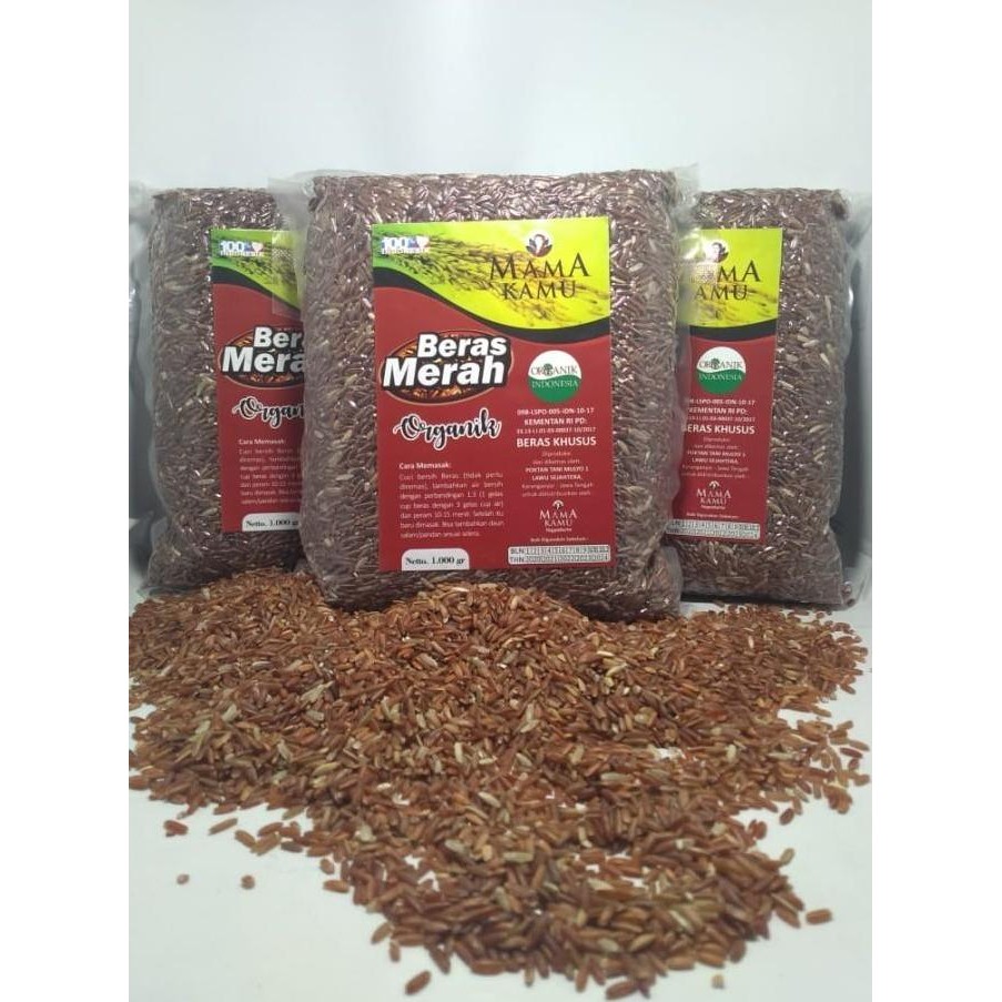 

(Expert) Beras Merah Organik Kemasan Vakum 1kg