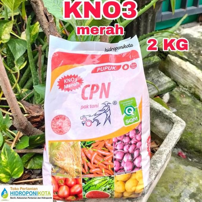 TERMURAH - pupuk KNO3 merah kemasan pabrik 2 kg - kno 3 merah pak tani