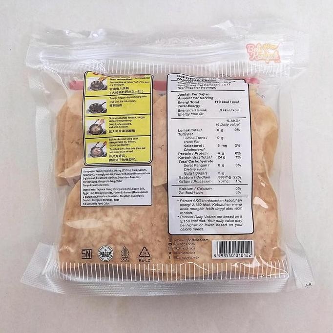

KERUPUK UDANG KOMODO MERAH 5x8CM | KRUPUK UDANG Makanan Food Snack Keripik
