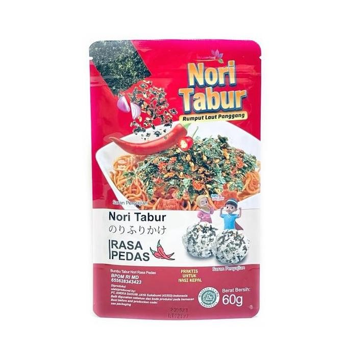 

Nori Tabur Rumput Laut Panggang 60gr Java Super Food Halal