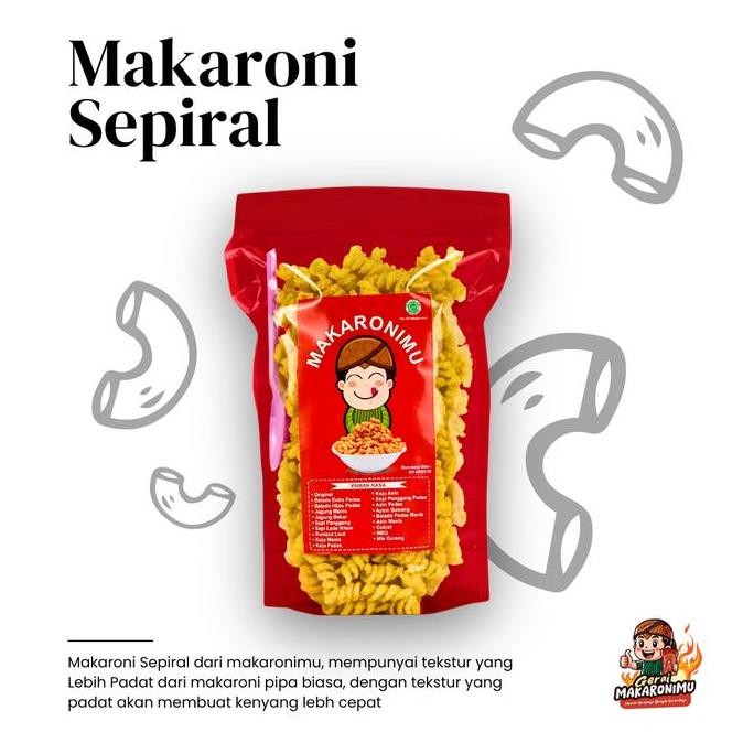 

Gerai Makaronimu | MAKARONI SEPIRAL | Makaroni Pedas / Makaroni Pedas Daun Jeruk / Chili Oil
