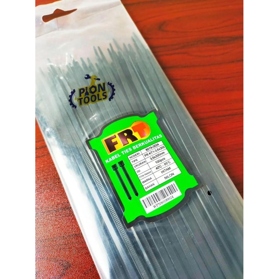 

[Expert] FRT Cable ties Hitam 3.6x300 30cm Kabel ties Kabel Nylon