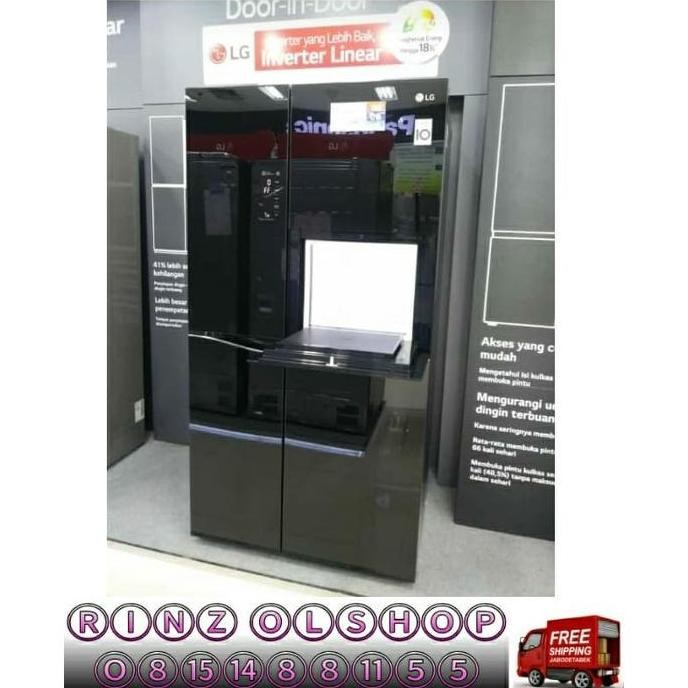 Kulkas Side By Side Lg Gc-C247Uguv Kulkas Inverter Linear