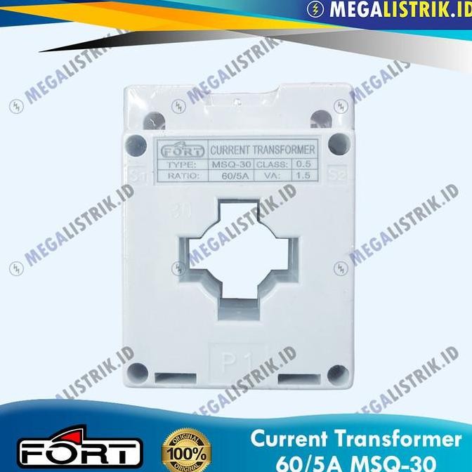 [Expert] Fort Current Transformer 60/5A / CT Panel Meter 60A / 60 Ampere MSQ-30