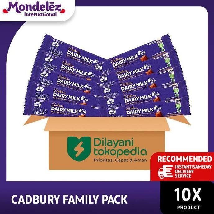

Cadbury Coklat Dairy Milk 30g Family Pack - Camilan / Snack