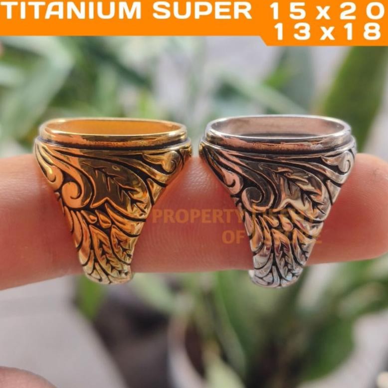 Ring Cincin Titanium Super Tanam 13x18 Dan 15x20 DiM