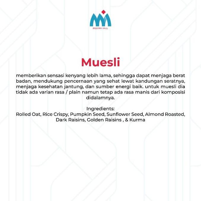 

[Paket Komplit Sehat] Muesli Safiya 500gr + Trail Mix Safiya 250gr + Granola 250gr