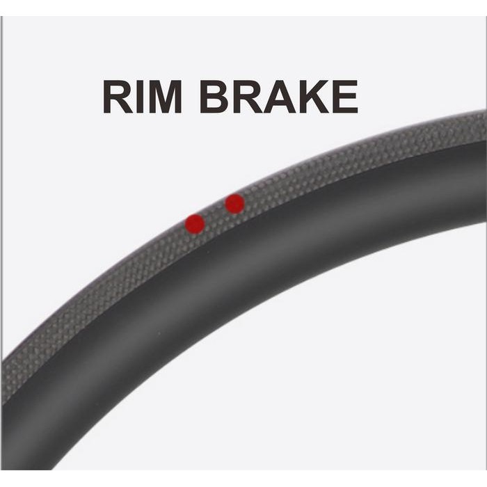 Carbon Rims Velg Sepeda Roadbike Trakbike Fixie Carbon 700C 50Mm 60Mm Type Rim Brake Original Dan Te