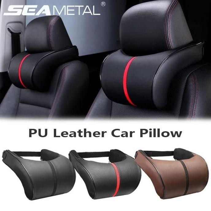 Toyota Fortuner Harrier Bantal Mobil Leher Kepala Dakron Kulit Premium ASLI