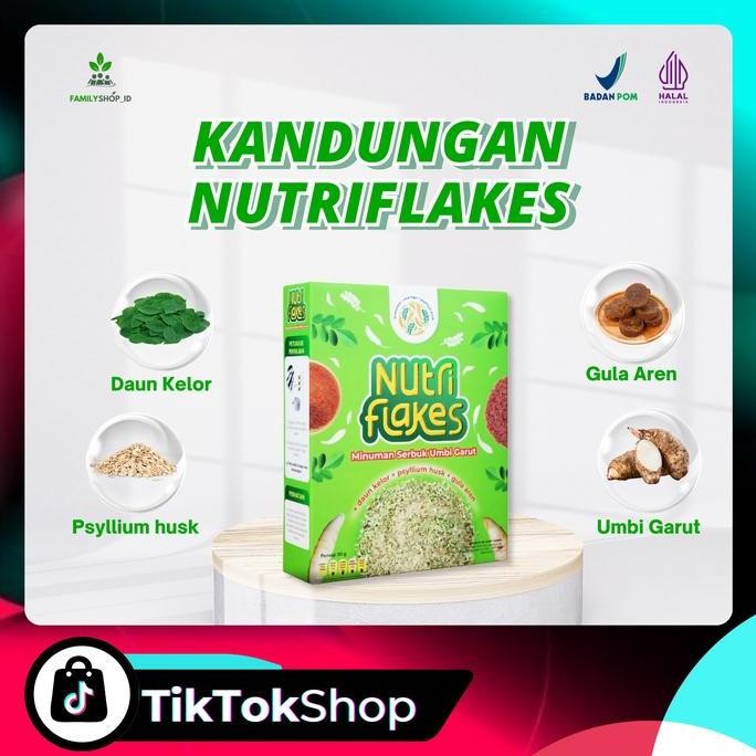 

JH8 Nutriflakes Minuman Serbuk Umbi Garut Rendah Gula - Paket 5 Box