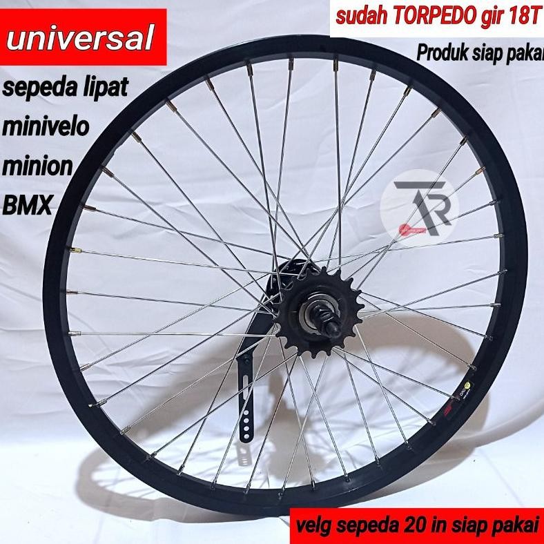 Murah Velg 20 In Torpedo Siap Pakai / Velg Sepeda 20In Torpedo Siap Pakai Sudah Dirakit Dan Disetel 