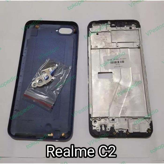 Casing Housing Fullset BackDoor + Frame REALME C2 RMX1945 RMX1941