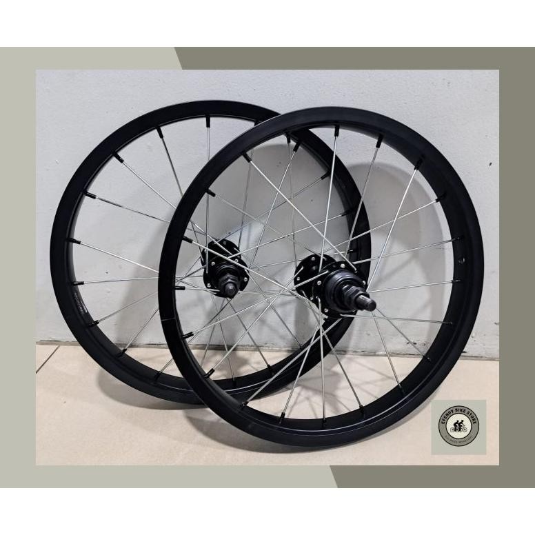 ''Terlaris" Wheel Set Sepeda Ukuran 16 Velg Jadi Pelk Jadi 16 Velg 16 Siap Pakai Wheel Set Sepeda Li