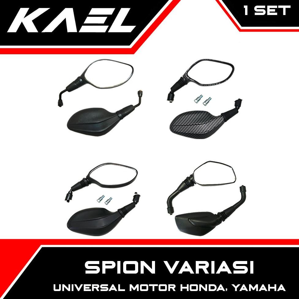 Spion Click Motor Honda-Yamaha Variasi Carbon Beat Karbu-FI-Pop-Street eSP & Vario 110-150-125 LED N