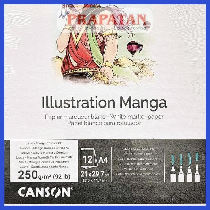 

( SEKOLAH / LUKIS ) DISCOUNT CANSON ILLUSTRATION MANGA MARKER SKETCHBOOK | BUKU GAMBAR (SENI / MENGGAMBAR / ART / KERAJINAN ) PACKING AMAN