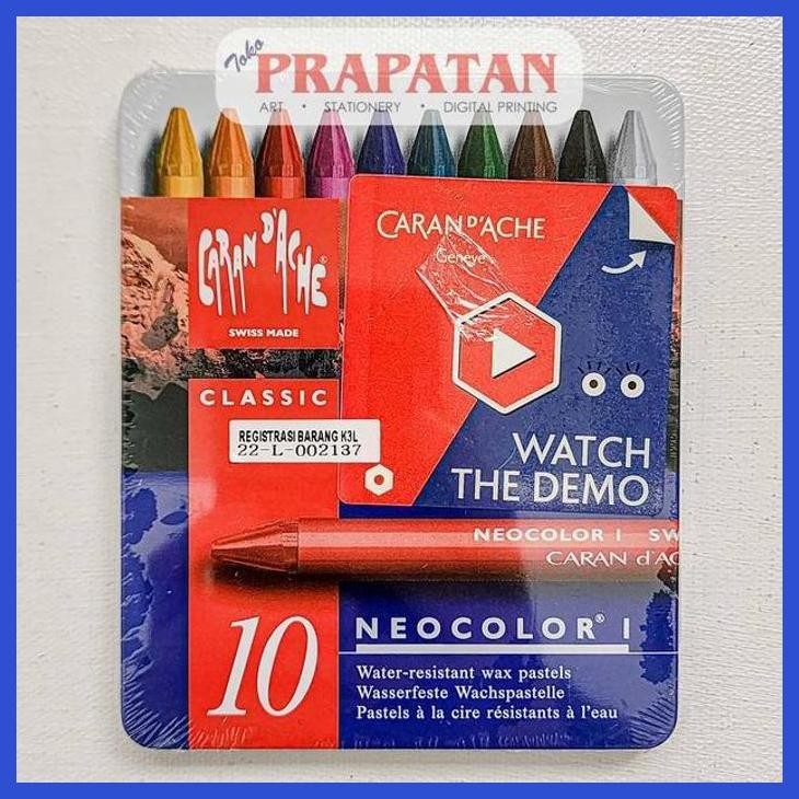 

( SEKOLAH / LUKIS ) READY CRAYON CARANDACHE NEO COLOR 1 (10 WARNA) (SENI / MENGGAMBAR / ART / KERAJINAN ) GOOD QUALITY