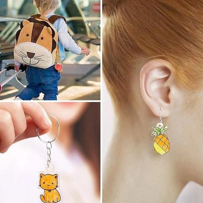 

10Pcs/Set Shrink Paper Diy Kertas Shrink Heat Shrink Sheets Shrinky Dink Plastic 20X27 Cm