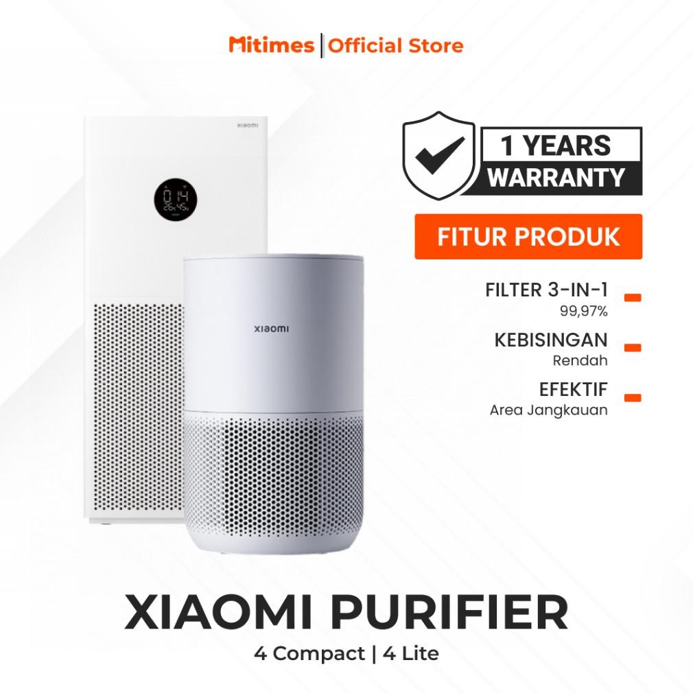 NEW Xiaomi Smart Air Purifier 4 Lite | Xiaomi Smart Air Purifier 4 Compact [terbaik][terlaris]