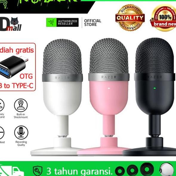 Microphone Usb Razer Seiren Mini Ultracompact Streaming Mic For Pc