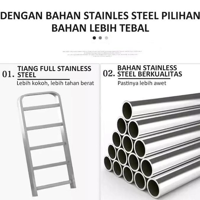 Rak Sepatu Sandal Stainless Steel Rak Sepatu Rak Dapur Rak Sepatu Stainless Steel Multifungsi