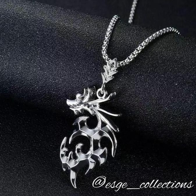 ><><><] KALUNG RANTAI TITANIUM PRIA KALUNG PRIA BAJA ANTIKARAT KALUNG LIONTIN