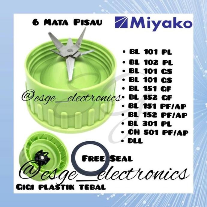 Produk Unggulan] PISAU JUS BLENDER MIYAKO 6 PISAU 6 BLENDER MIYAKO BARU MOUNTING PISAU